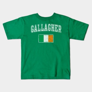 Gallagher Irish Flag Ireland St Patricks Day Kids T-Shirt